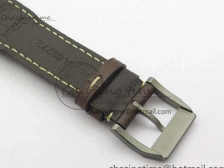 MIROTIME 0507 Mark XVIII IW327006 Titanium V7F 1:1 Best Edition Black Dial on Brown Leather Strap A Attractive 7080